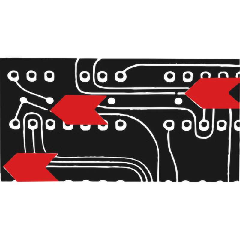 Inspection Arrows, Paper, 3/16"x1/4", 3" Core 6.4mil Fl. Red, 1000/Roll